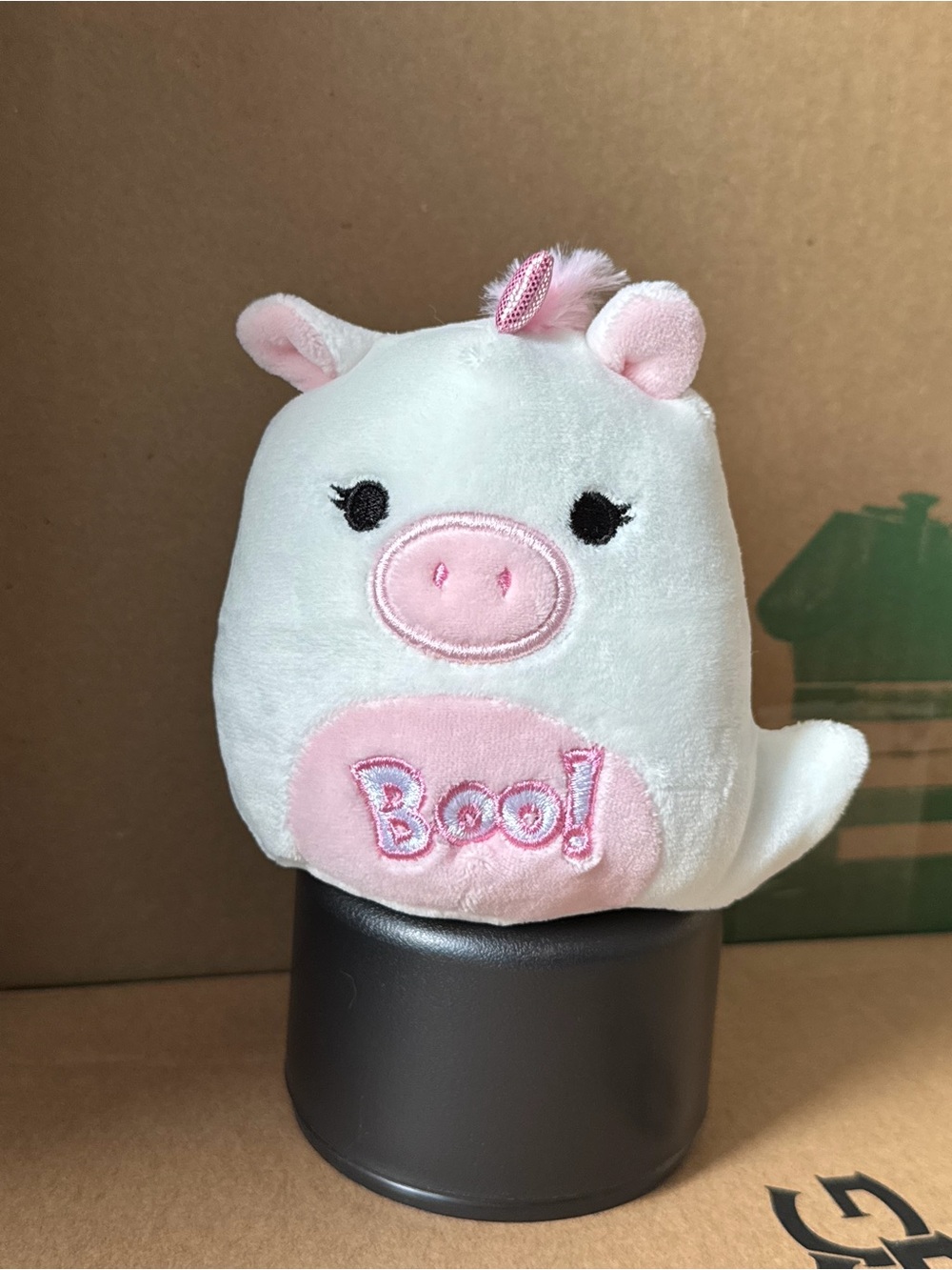 Squishmallow 4" Unicorn Halloween Boo Ghost Plush NEW